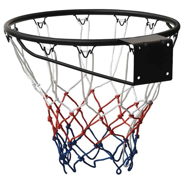 vidaXL Basketring svart 45 cm stål