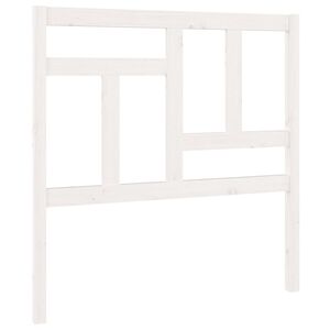 vidaXL S&auml;nggavel vit 95,5x4x100 cm massiv furu
