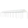 vidaXL Paviljong med tak vit 17,84x2,28x2,69 m polyeten