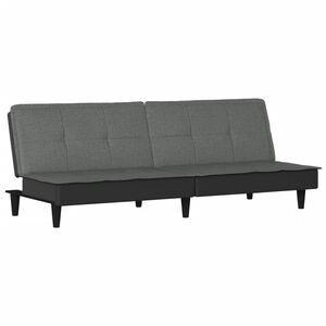 vidaXL B&auml;ddsoffa m&ouml;rkgr&aring; tyg