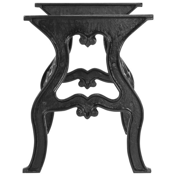 vidaXL Bordsben f&ouml;r matbord 150x60x72 cm gjutj&auml;rn