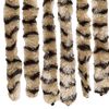 vidaXL Insektsgardin beige och brun 118x220 cm chenille