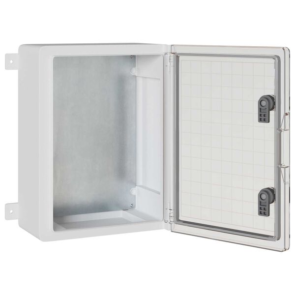 vidaXL Kontrollsk&aring;p Gr&aring; 30 x 19,5 x 40 cm ABS Plast