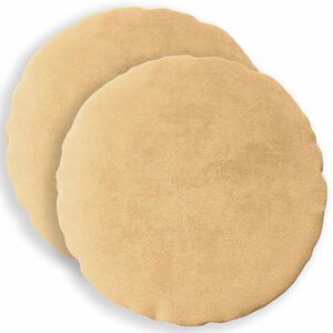 vidaXL Kudd&ouml;verdrag 2 st HEERLEN Taupe Diam. 30 cm Flanell