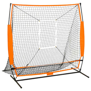 vidaXL Multisport baseball tr&auml;ningsn&auml;t svart 174x76x158,5 cm