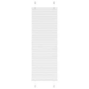 vidaXL Plisserad persienn vit 50x150cm tyg bredd 49,4cm polyester