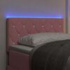 vidaXL LED huvuddyna med LED -remsljus Rosa 80 cm Polyester