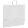 vidaXL Pappersp&aring;sar 250 st med handtag vit 54x15x49 cm