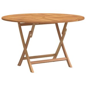 vidaXL Hopf&auml;llbart tr&auml;dg&aring;rdsbord &Oslash; 110x75 cm massiv teak