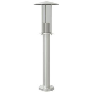 vidaXL Utomhusgolvlampa silver 60 cm rostfritt st&aring;l