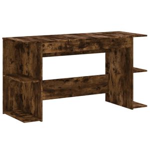 vidaXL Skrivbord r&ouml;kf&auml;rgad ek 140x50x75 cm konstruerat tr&auml;