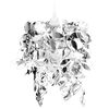 vidaXL Taklampa Paljettlampa silverf&auml;rg 21,5x30 cm