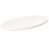 vidaXL Bordsskiva vit 70x35x2,5 cm oval massiv furu