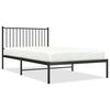 vidaXL S&auml;ngram med huvudgavel metall svart 107x203 cm