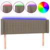 vidaXL S&auml;nggavel LED taupe 147x16x78/88 cm tyg