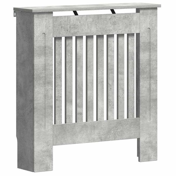 vidaXL Radiatorlock Betonggrå 78 x 19 x 81,5 cm Konstruerat trä
