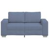 vidaXL Loveseat soffa bl&aring; 120 cm manchestertyg