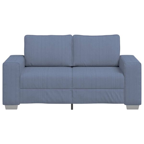 vidaXL Loveseat soffa bl&aring; 120 cm manchestertyg