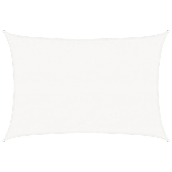 vidaXL Solsegel 160 g/m² vit 3,5x4,5 m HDPE