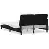 vidaXL Bed with Mattress Black 120x200 cm Fabric