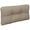 vidaXL Palldyna taupe 80x40x12 cm tyg