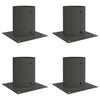 vidaXL Rund Markf&ouml;rankring 4 st Antracit 18 x 18 x 15 cm Metall