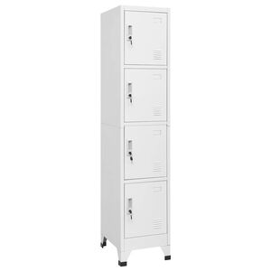 vidaXL Kl&auml;dsk&aring;p f&ouml;r omkl&auml;dningsrum med 4 fack st&aring;l 38x45x180 cm