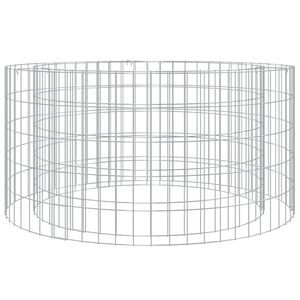 vidaXL Gabion f&ouml;r eldstad &Oslash; 100 cm galvaniserat j&auml;rn