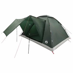 vidaXL Campingt&auml;lt 6-personers Arm&eacute;gr&ouml;n Polyester och St&aring;l