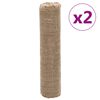 vidaXL Juterulle 2 st 0,5x50 m 100% jute 200 gsm