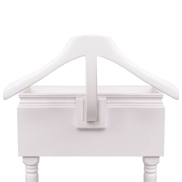 vidaXL Klädställ med skåp trä vit