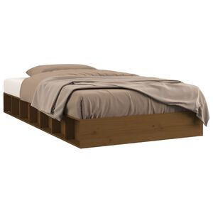vidaXL S&auml;ngram massivt tr&auml; 75x190 cm honungsbrun
