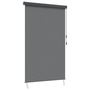 vidaXL Rullgardin Ljusgr&aring; 100 x 250 cm Tyg och Aluminium