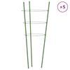 vidaXL V&auml;xtst&ouml;d med 3 ringar 5 st gr&ouml;n 75 cm st&aring;l