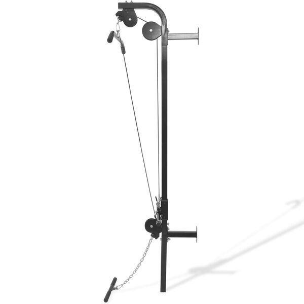 vidaXL V&auml;ggmonterat hemmagym med 2 draghandtag