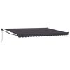 vidaXL Utdragbar markis Antracit 4 x 2 m 100% Polyester och Aluminium