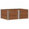 vidaXL Pallkragar 3 st brun 150x100 cm massivt furu
