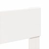 vidaXL Sängram utan madrass vit 120x190 cm massiv furu