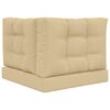 vidaXL Utomhus Soffa Kudde 3 pcs Beige Polyester