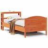 vidaXL S&auml;ngram utan madrass vaxbrun 100x200 cm massiv furu