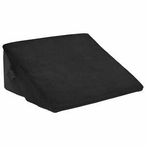 vidaXL Vinklad Kudde Svart 55 x 55 x 26 cm Minneskum