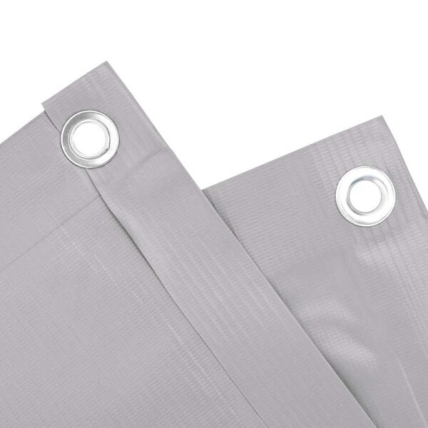 vidaXL Insynsskydd f&ouml;r balkong gr&aring; 700x75 cm PVC