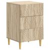 vidaXL S&auml;ngbord Sonoma-ek 43 x 39,5 x 66,5 cm Konstruerat tr&auml;
