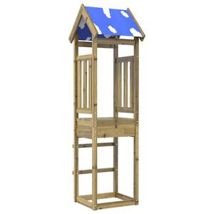 vidaXL Lekstapel Brun 52.5 x 46.5 x 208 cm Massiv Impregnerat Tr&auml;