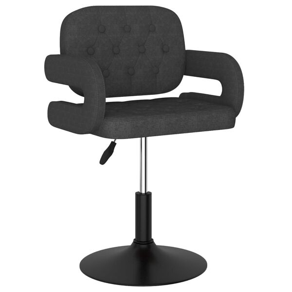 vidaXL Barstol m&ouml;rkgr&aring; tyg