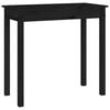 vidaXL Konsolbord svart 80x40x75 cm massiv furu
