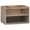 vidaXL V&auml;ggmonterat badrumssk&aring;p 60x39x40 cm massiv teak