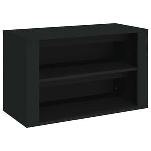 vidaXL Skohylla svart 75x35x45 cm konstruerat tr&auml;
