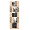 vidaXL Bokhylla/rumsavdelare 51x25x163,5 cm massiv furu