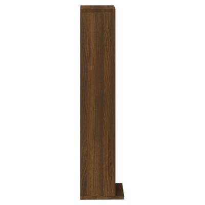vidaXL CD-hylla brun ek 21x20x88 cm konstruerat trä